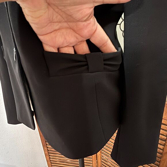 Ann Taylor Single Breasted Bow Pocket Detail Pockets Blazer Suit Jacket Size 8 - Picture 12 of 16